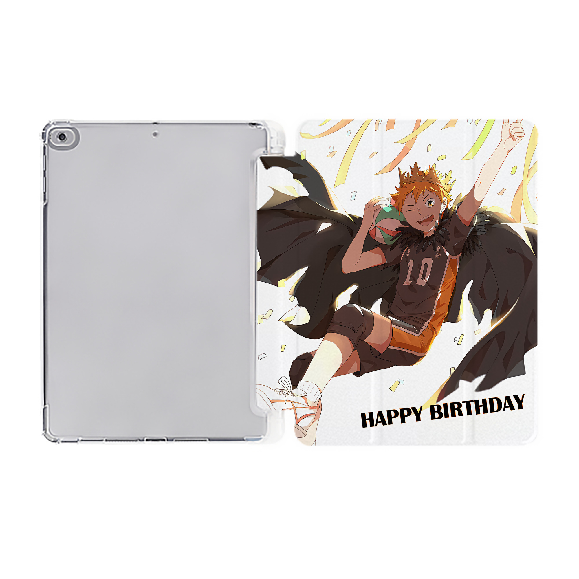 （画像用） ハイキュー!! Haikyu!! IPad ケース ペン収納付き 三つ折りスタンド PUレザー×シリコン 対応機種9.5/10.5/10.9インチ